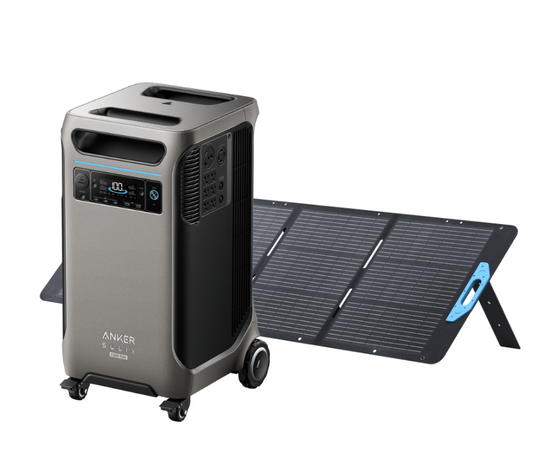 REFURBISHED Anker SOLIX F3800 Portable Power Station + 200W Anker Solar Panel